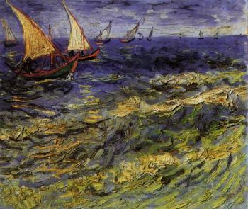 Vincent Van Gogh : Seascape at Saintes-Maries II